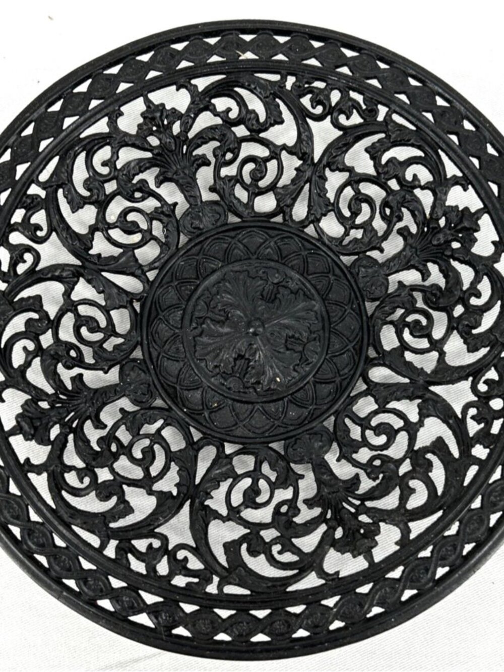 Buderus German Cast Iron Decorative Wall Plate 8" Antique Vintage